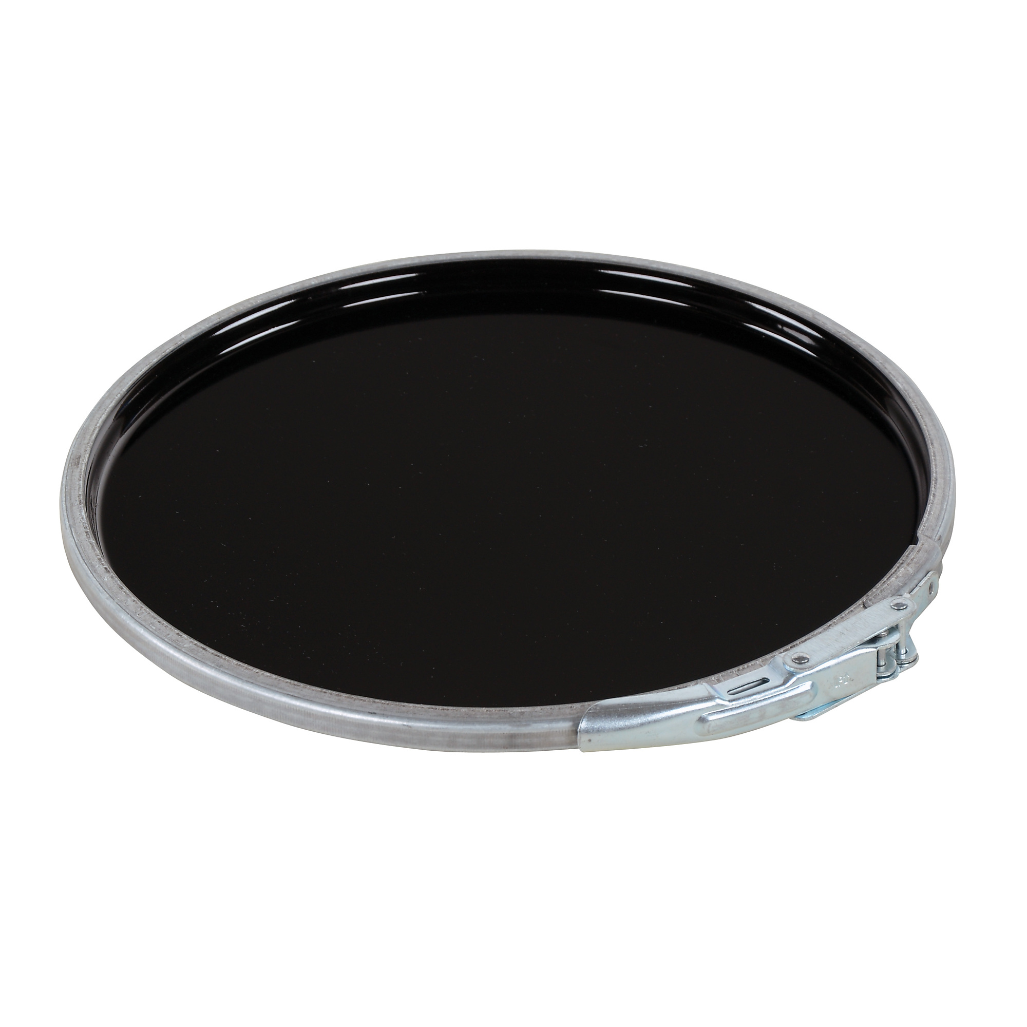 Vestil 5-Gallon Steel Lever Lock Lid - UN Rated, Black, Model# LID-STL-LL-UN
